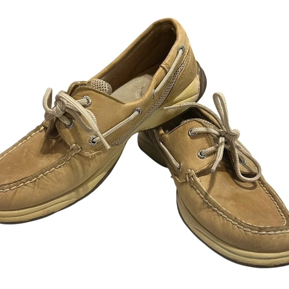 Sperry Tan and Brown Boat Shoes